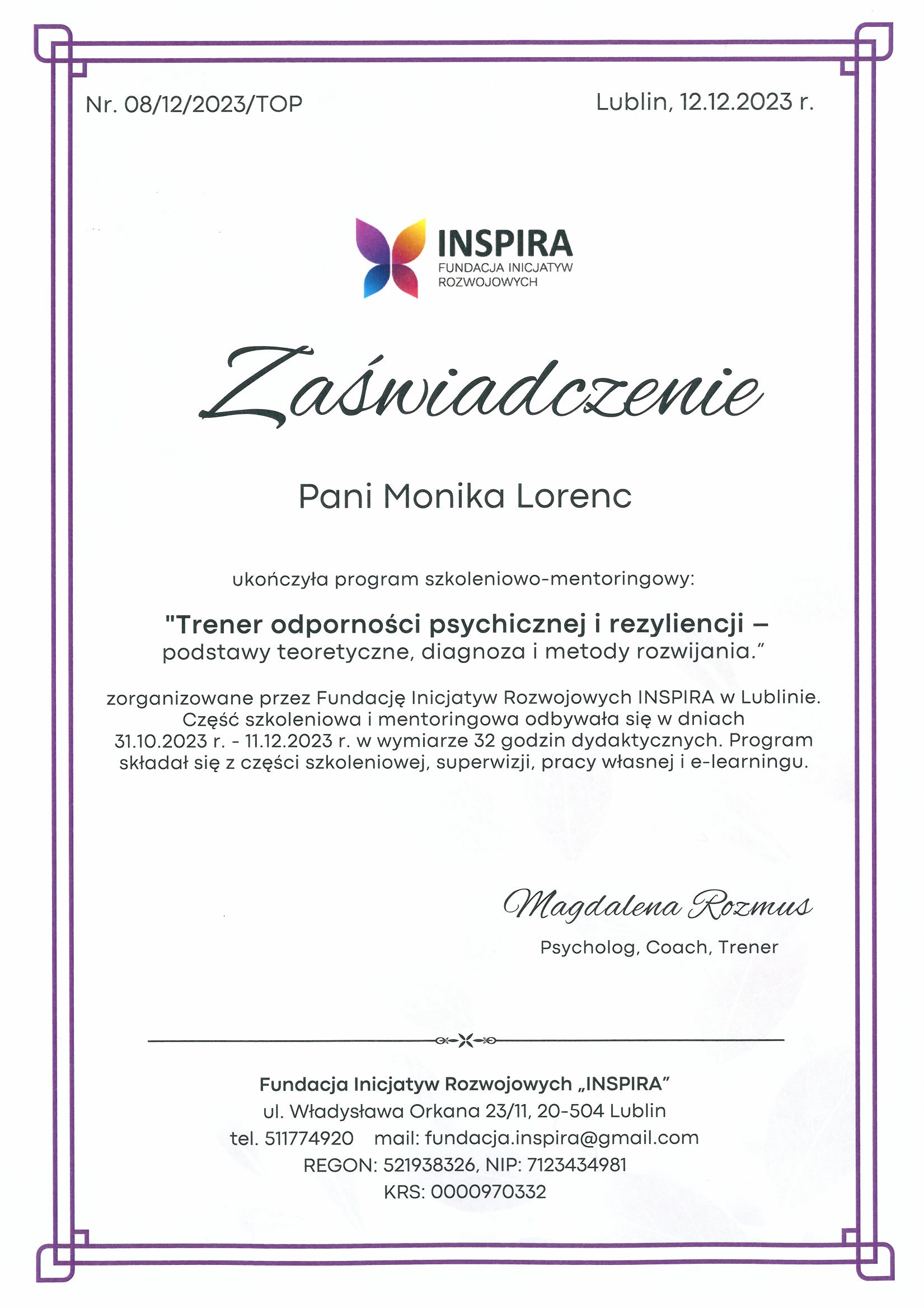 certyfikaty_psycholog_mgr_monika_lorenc_12