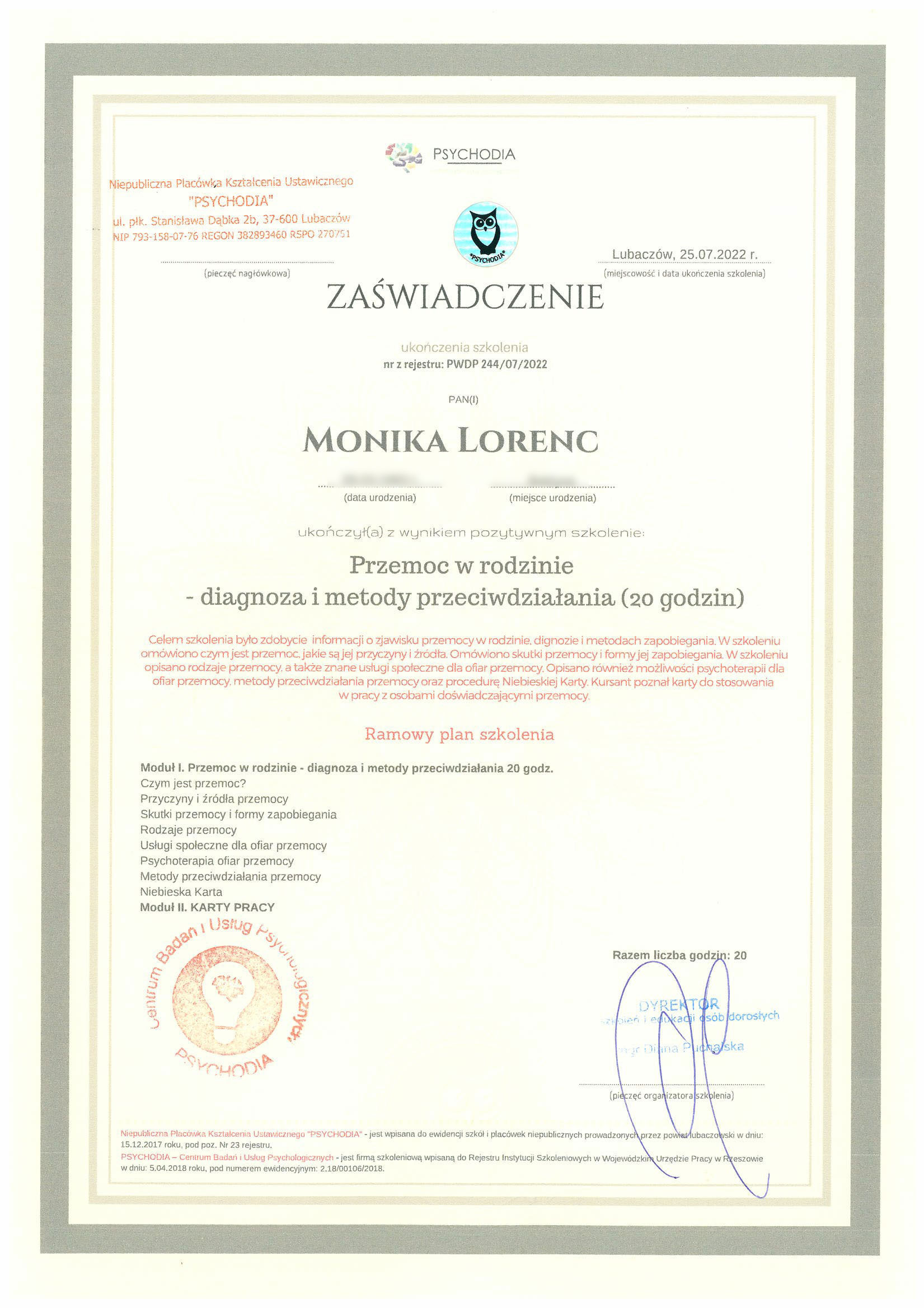 certyfikaty_psycholog_mgr_monika_lorenc_23