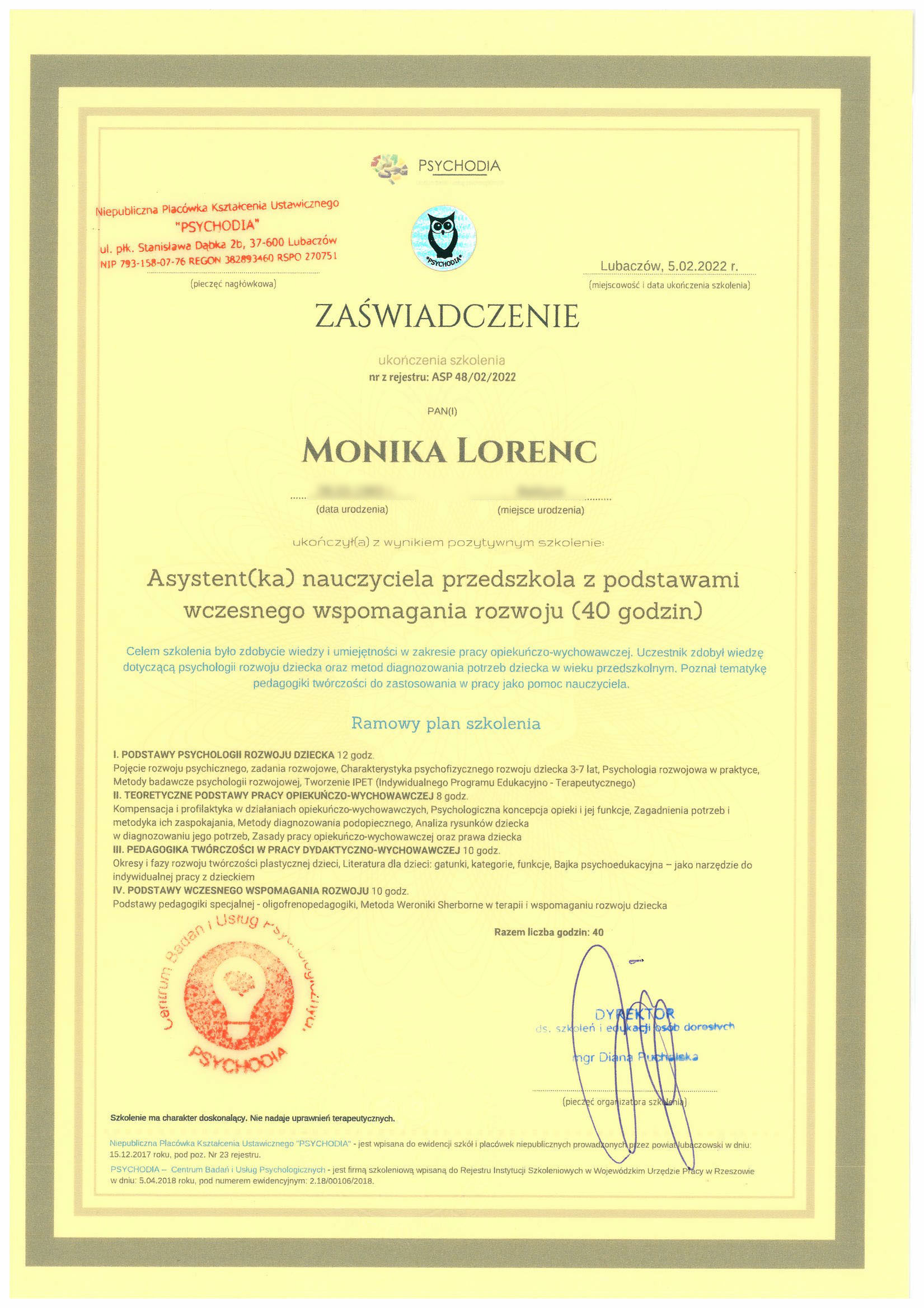 certyfikaty_psycholog_mgr_monika_lorenc_24