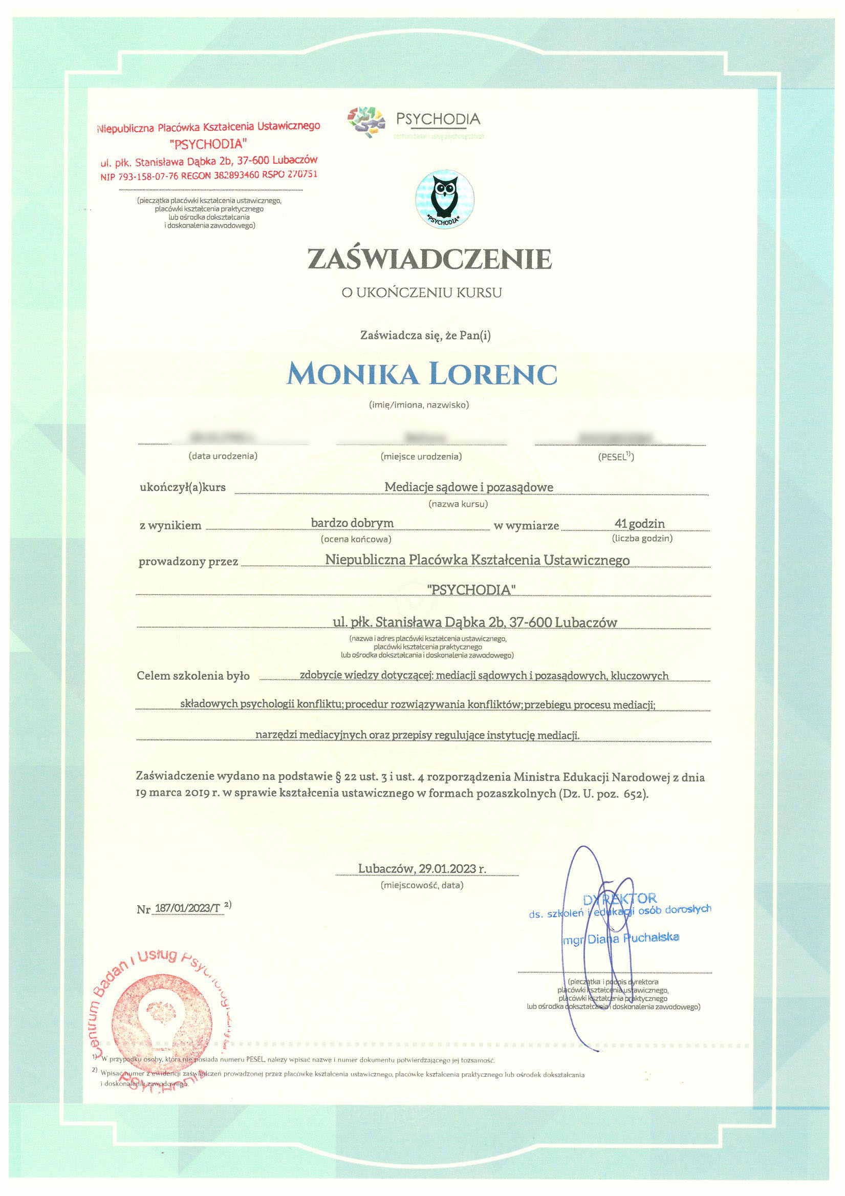 certyfikaty_psycholog_mgr_monika_lorenc_27