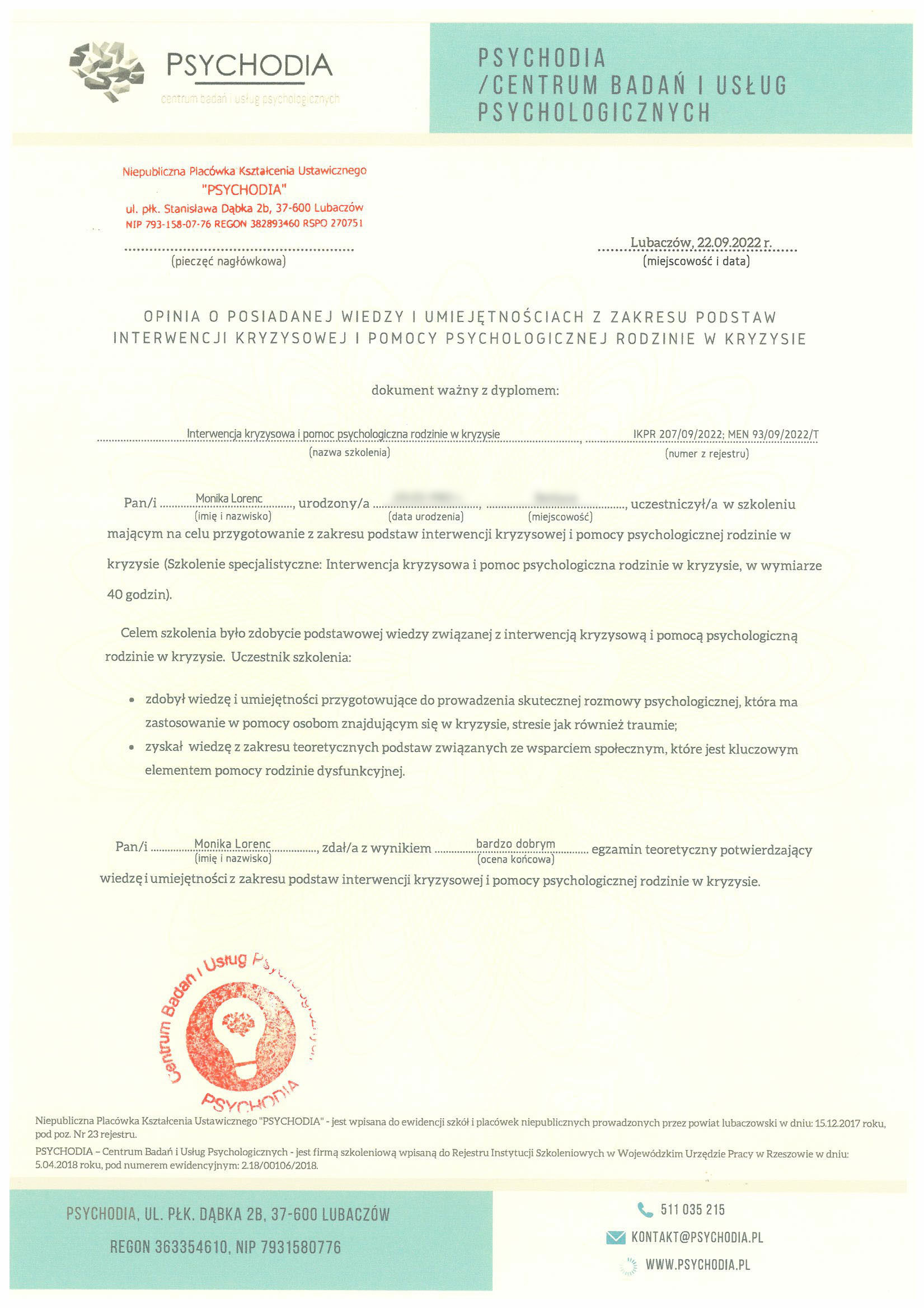 certyfikaty_psycholog_mgr_monika_lorenc_29