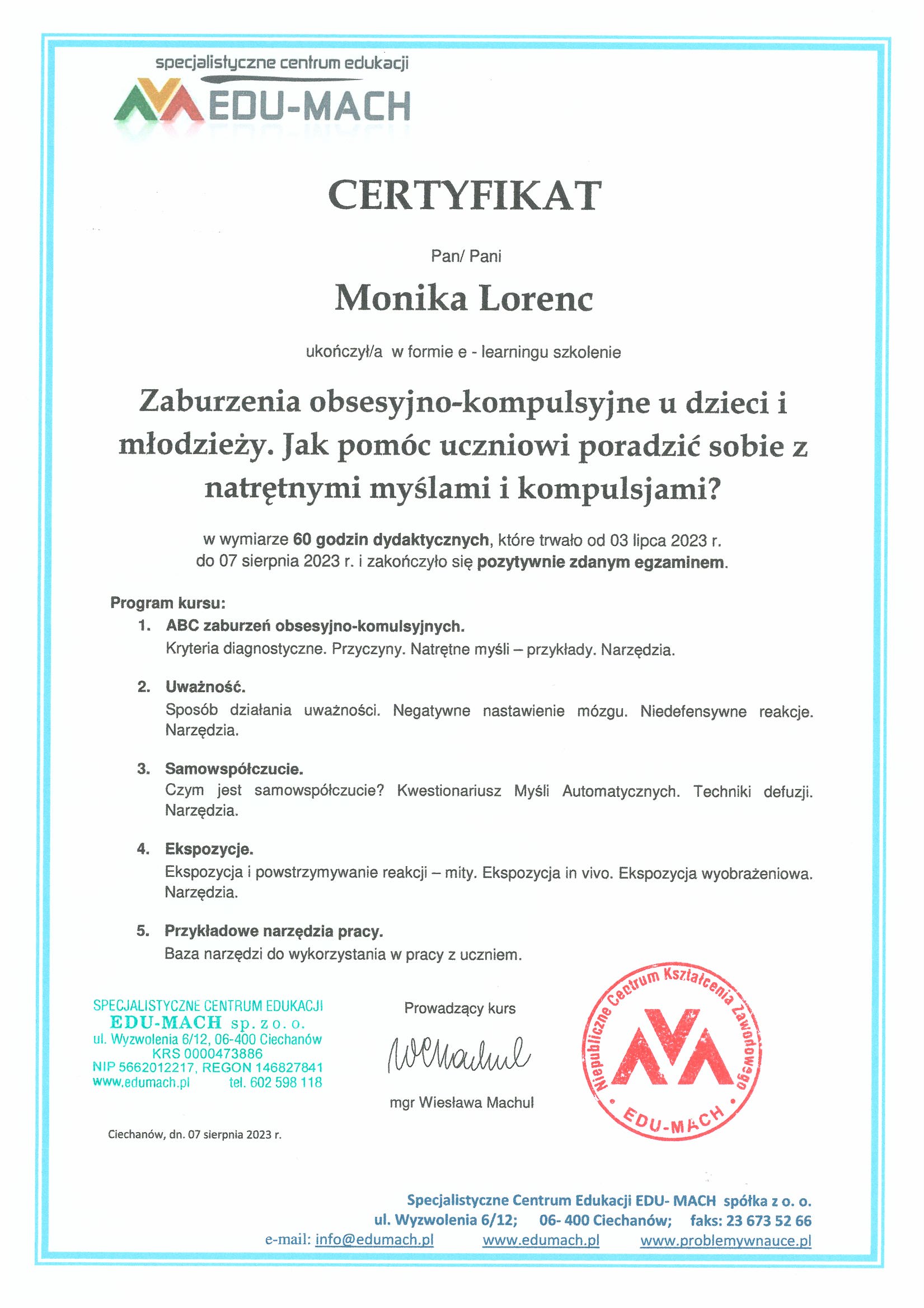 certyfikaty_psycholog_mgr_monika_lorenc_30